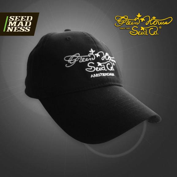 Green House Seed Co. White Logo - Black Cap by Green House Seed Co.